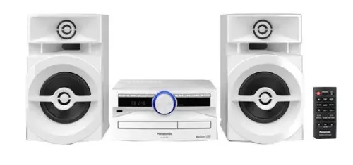 Power Audio Panasonic SC-UX100E 300W Bluetooth Radio FM Biały