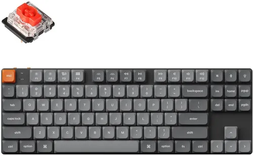 Klawiatura KEYCHRON K1 Max QMK/VIA Wireless Custom Mechanical Gateron Red 2.0 Low Profile Switch