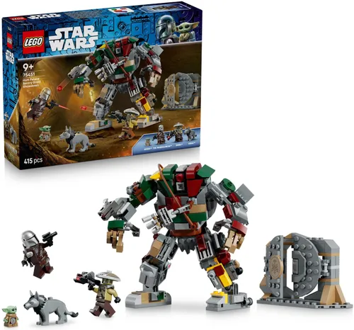 LEGO Star Wars 75451 Mandalorian i Starcie z droidem , zestaw klocków 9+