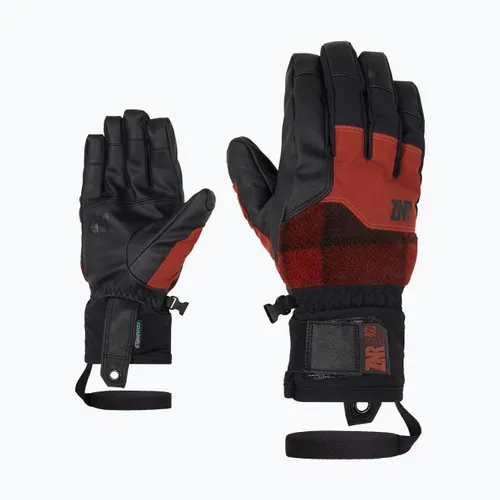 Rękawice narciarskie męskie ZIENER Gonno Aquashield woody brown