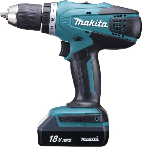 Makita DF457DWE Akülü matkap (+ 1.5Ah pil + şarj cihazı + kılıf)