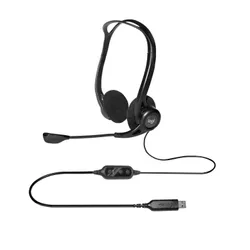 Słuchawki przewodowe z mikrofonem Logitech Headset 960 OEM Nauszne Czarny