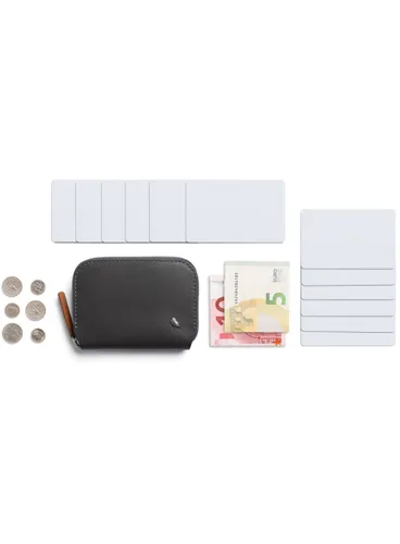 Кожаный кошелек унисекс Bellroy Folio Mini - угольный / кобальтовый