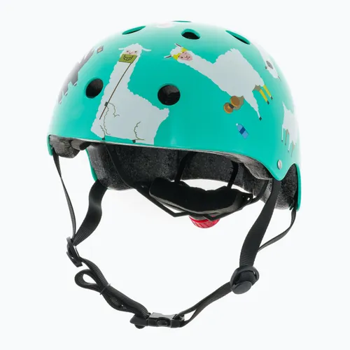 Kask rowerowy dziecięcy Hornit Llama turquoise/white