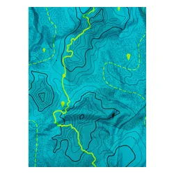 Hamak ENO DoubleNest Print Giving Back Hammock - topo cdt/chartreuse
