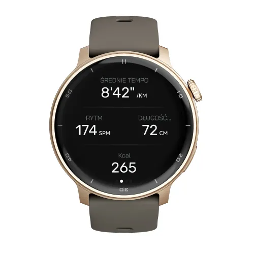 Smartwatch STELIO Activ Funkcje AI 46mm GPS Złoty