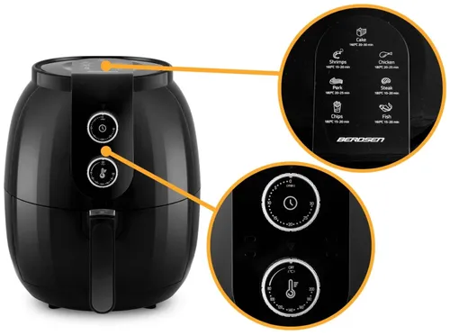 Air Fryer Frytkownica beztłuszczowa BERDSEN BD-650 3.6l grillowanie pieczenie