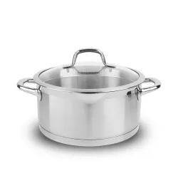 TESCOMA President niski 5 l - garnek ze stali nierdzewnej z pokrywką do odcedzania