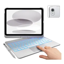 Etui z klawiaturą TYPECASE Flexbook Touch do iPad Srebrny