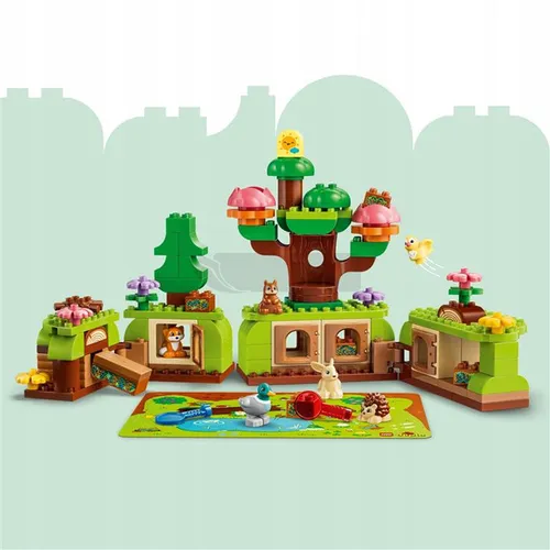 LEGO Duplo 10480 Las odkrywców z dzikimi zwierzętami, zestaw klocków 3+