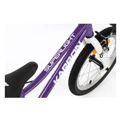 Rower dziecięcy KARBON Superlight Automatic 16 cali dla chłopca Fioletowy