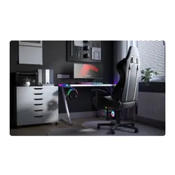Biurko gamingowe HUZARO Hero 2.5 RGB Biały