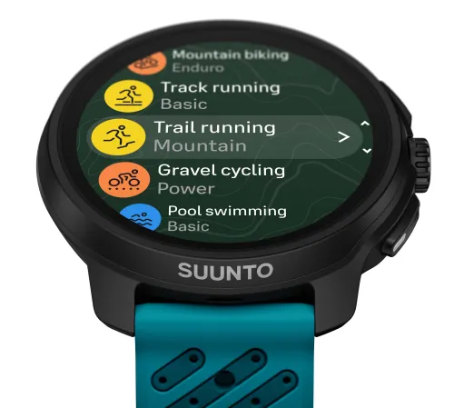 Zegarek sportowy Suunto Race 2 Wave Blue 49mm GPS Niebieski