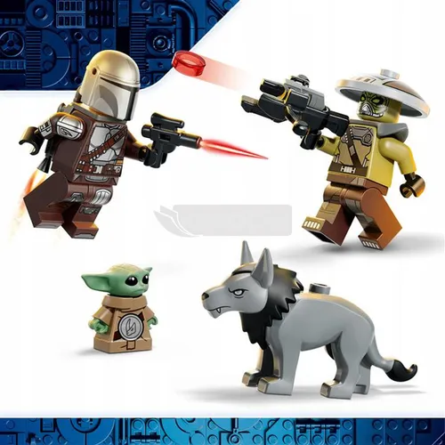 LEGO Star Wars 75451 Mandalorian i Starcie z droidem , zestaw klocków 9+