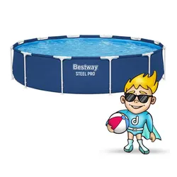 Basen stelażowy Bestway ogrodowy okrągły pompa 366x76cm 16w1