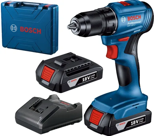 Bosch GSR 185-Li 18V 2 x 2 Ah burghiu fără fir (06019k3000)