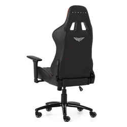 Fotel GAMVIS Phantom Large Czarny (czerwone elementy)