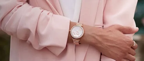 Smartwatch STELIO Lusso Gem AI 38mm Złoty + Bransoletka YES