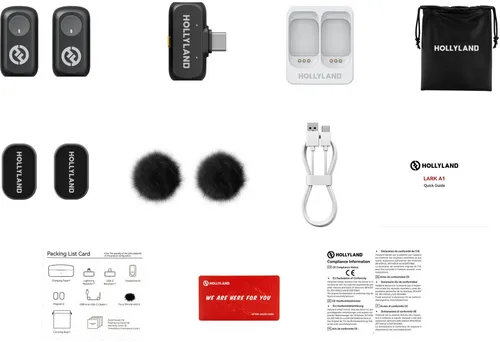 System bezprzewodowy HOLLYLAND Lark A1 Mini Duo USB-C Szary