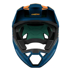 Kask rowerowy LAZER Cage KinetiCore Pomarańczowo-niebieski Full Face (rozmiar XL)
