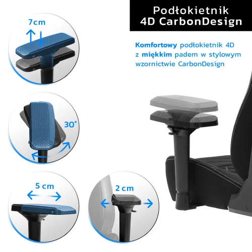 Fotel GAMVIS Elite 2.0 Pro XXL Czarny (złote elementy)