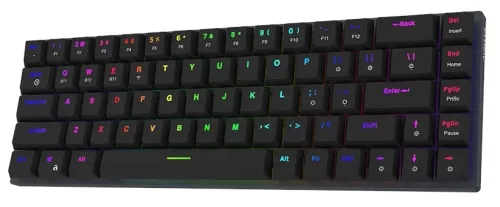 Klawiatura mechaniczna Aqirys AQI-GA-KB-8 Gateron Red Czarny