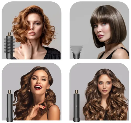Suszarko-lokówka COSHARE SuperFlow InStyle HS30E 1000 W Kremowy
