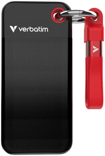 Dysk VERBATIM Pocket 256GB SSD Czarno-czerwony