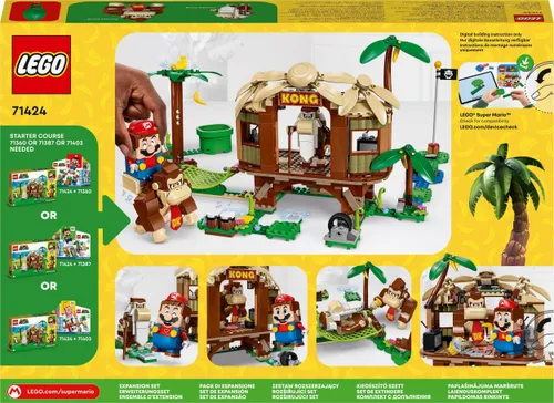 Конструктор Lego Super Mario дом на дереве Donkey Kong-набор расширения (71424)