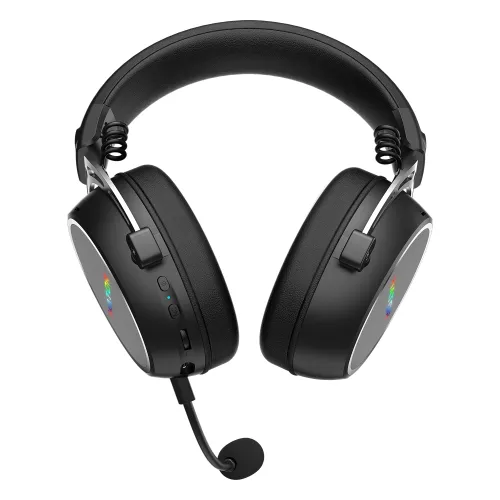 Słuchawki bezprzewodowe z mikrofonem Hator Hypergang 3 Wireless ESH55 ANC Nauszne Czarny