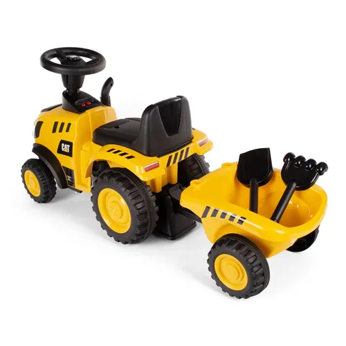 Jeździk Traktor z przyczepką Caterpillar CAT jeździdełko dla dziecka pojazd 12M+