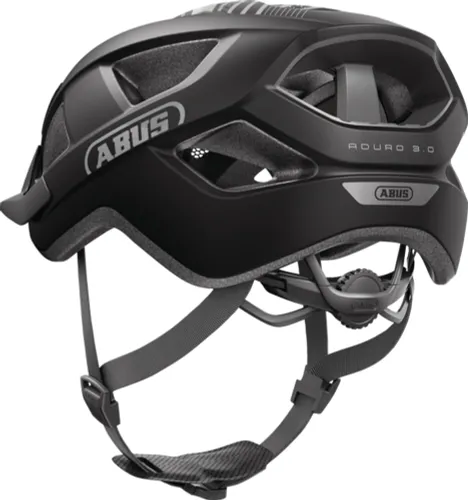 Kask rowerowy ABUS Aduro 3.0 LED Race Czarny Miejski (rozmiar L)