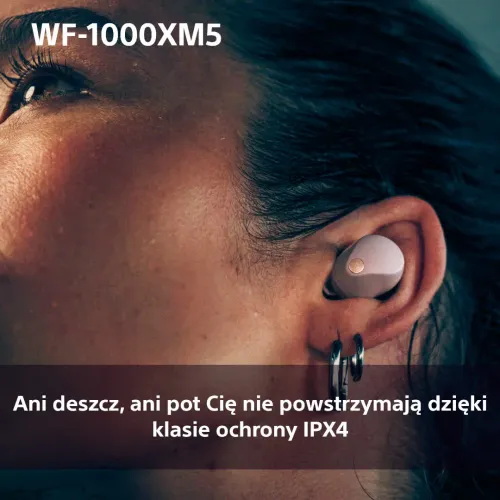 Słuchawki bezprzewodowe Sony WF-1000XM5 ANC Dokanałowe Bluetooth 5.3 Smoky Pink