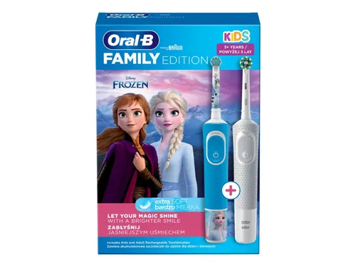 Elektrikli Diş Fırçası Oral - B Çocuklar Dondurulmuş + D103 Canlılık Pro WH