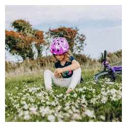 Kask rowerowy dziecięcy Hornit Unicorn purple/white