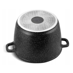 Garnek ceramiczny marmurowy kociołek głęboki wysoki 14l 32cm 8171