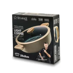 Patelnia na indukcję non stick STARKE PRO Light Coffee 28 cm