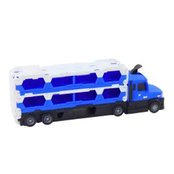 Laweta Lora Z Pojazdami Policji Tor Samochodowy 211Cm 2W1 Dźwięki Znaki