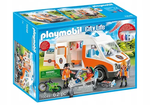 Playmobil ışık ve sesle ambulans (70049)