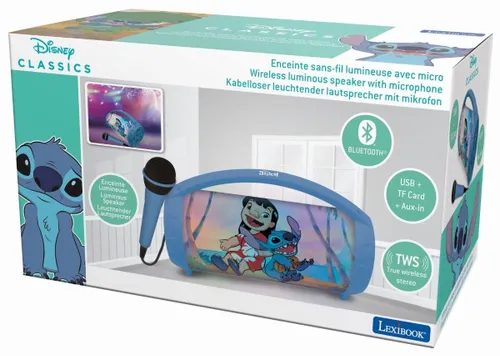 Głośnik mobilny LEXIBOOK Disney Stitch BTP585DZ Niebieski