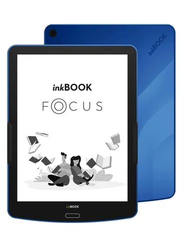 Czytnik E-booków inkBOOK Focus - 7,8" - 16GB -WiFi - niebieski + etui