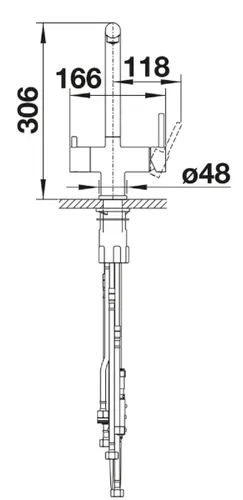Bateria BLANCO Fontas-s II 526694 Satin Złoty