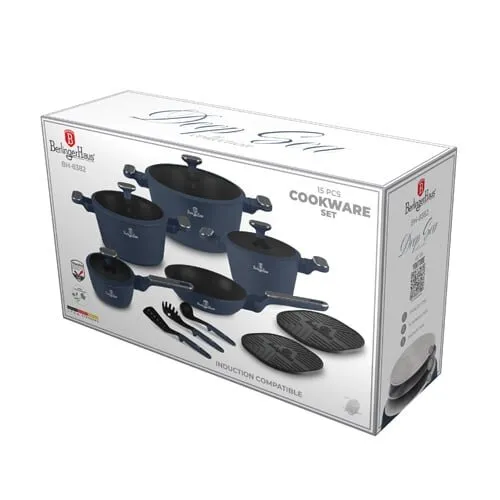 Zestaw garnków BERLINGER HAUS Deep Sea BH 8382 (15 elementów)