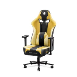 Fotel Diablo Chairs X-Player 2.0 Normal Size Gamingowy do 150kg Skóra ECO Tkanina Dark sunflower