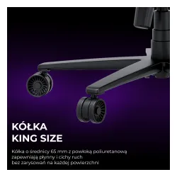 Fotel Anda Seat Novis Plus XL Gamingowy do 150kg Tkanina Szary