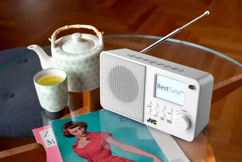 Radioodbiornik JVC RA-E611W-DAB Radio FM DAB+ Biały