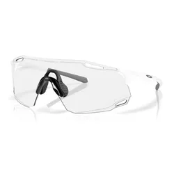 Okulary przeciwsłoneczne Oakley Cybr Dyno matte white/clear to black iridium photochromic