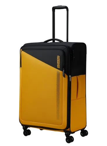 Большой расширенный чемодан American Tourister Daring DASH EXP-black / yellow