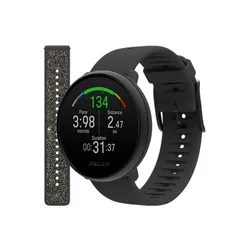 Smartwatch Polar Ignite 2 czarny z paskiem z kryształkami