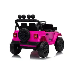 Auto Na Akumulator Jeep Rubicon 2X200W 24V Eva Skóra LED Pilot Radio MP3